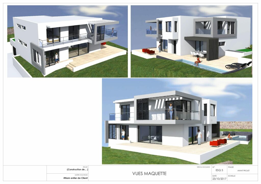 Étude 3D D&Rsquo;Un Projet De Villa — VX Architecture