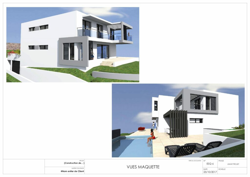 Étude 3D D&Rsquo;Un Projet De Villa — VX Architecture